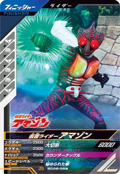仮面ライダーアマゾン(SC06-058)のカード画像